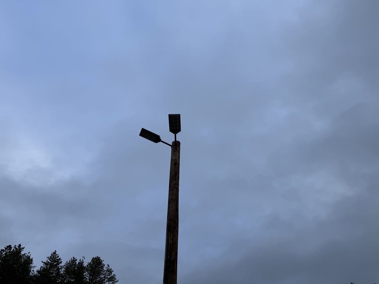 LED lighting poles at Northland Truck Parking